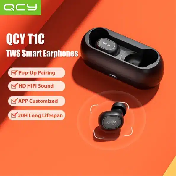 QCY -T1C -Bluetooth -5.0- Wireless -Earphones
