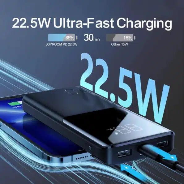 Portable -Powerbank -External- Battery -Charger -10000mAh/22.5W
