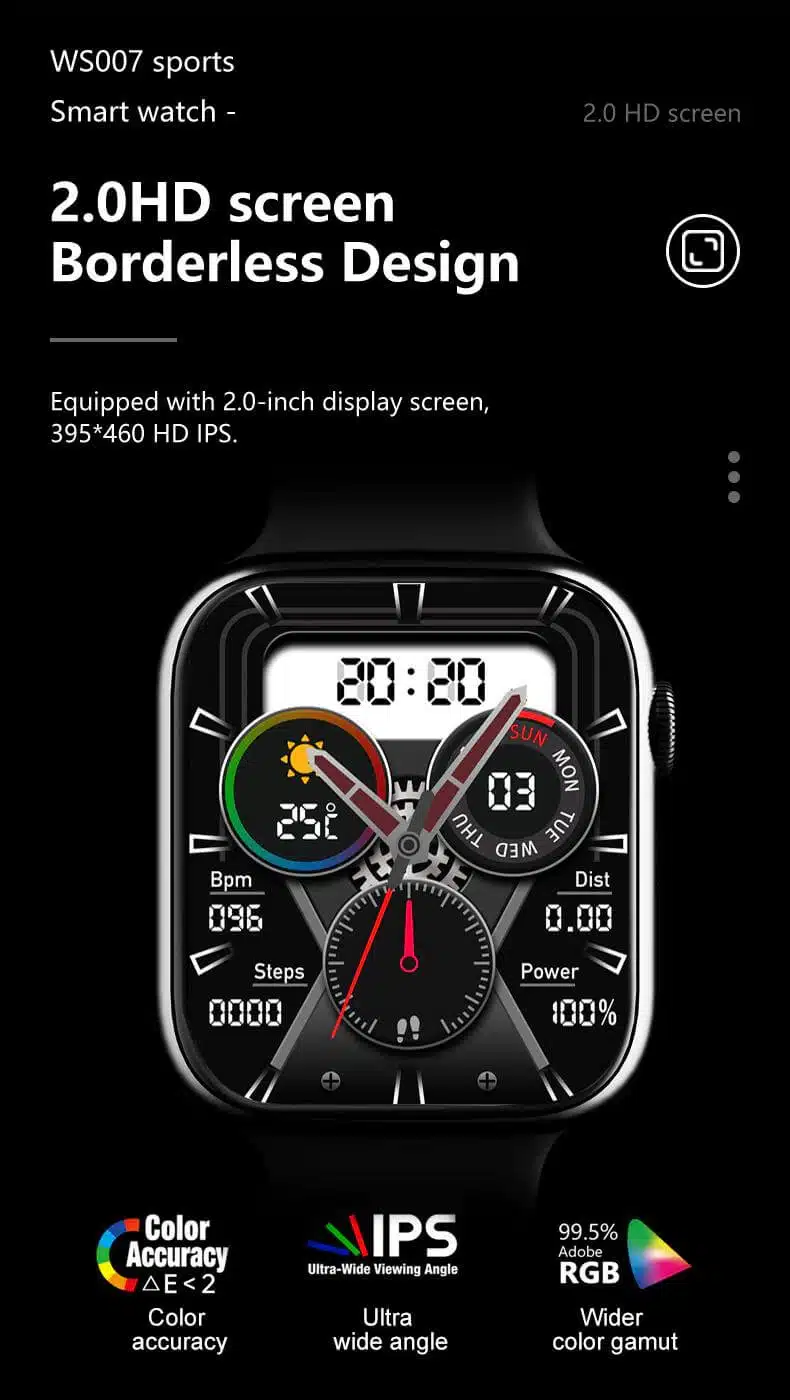 WS007 Smartwatch 2.0inch