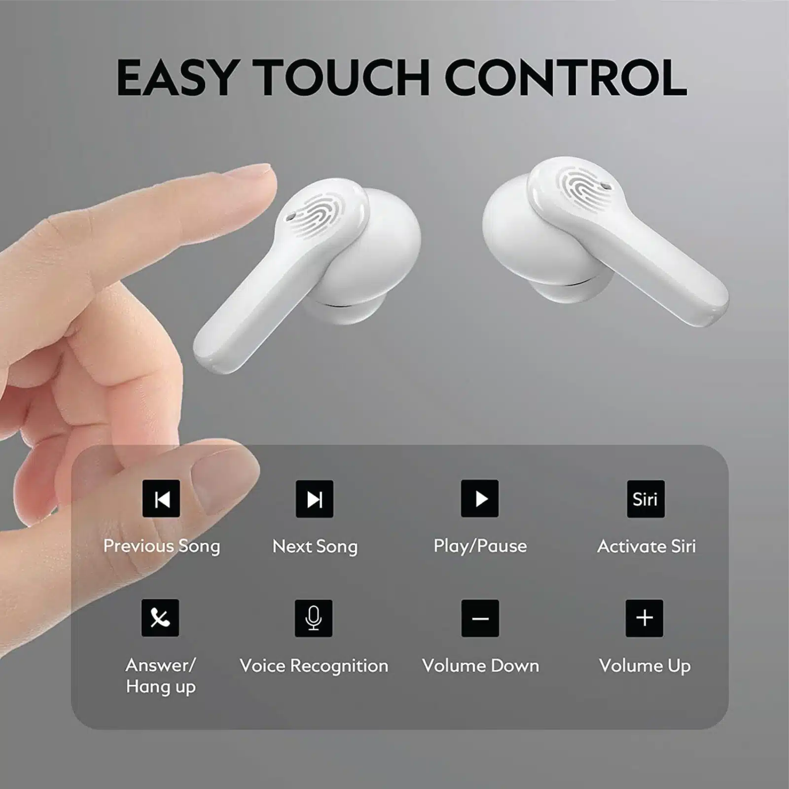 FASTER -RB100 -TWS -Wireless- Stereo -Earbuds