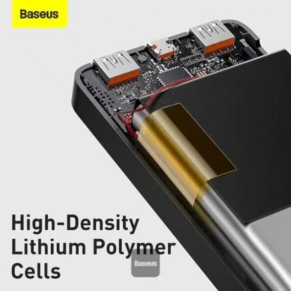Baseus- Bipow- Digital- Display- Power- bank- 10000mAh- 20W -2x- USB- / -USB- Type -C- /- micro- USB- 20W- Quick- Charge- AFC- FCP- black