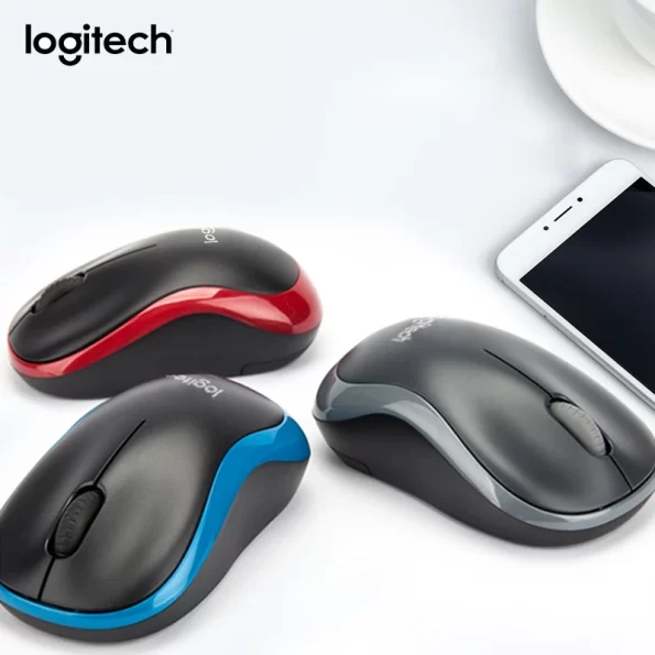 Logitech -wireless- mous- M185- 2.4GHz- Silent- Wireless- Mouse -1000DPI- Optical