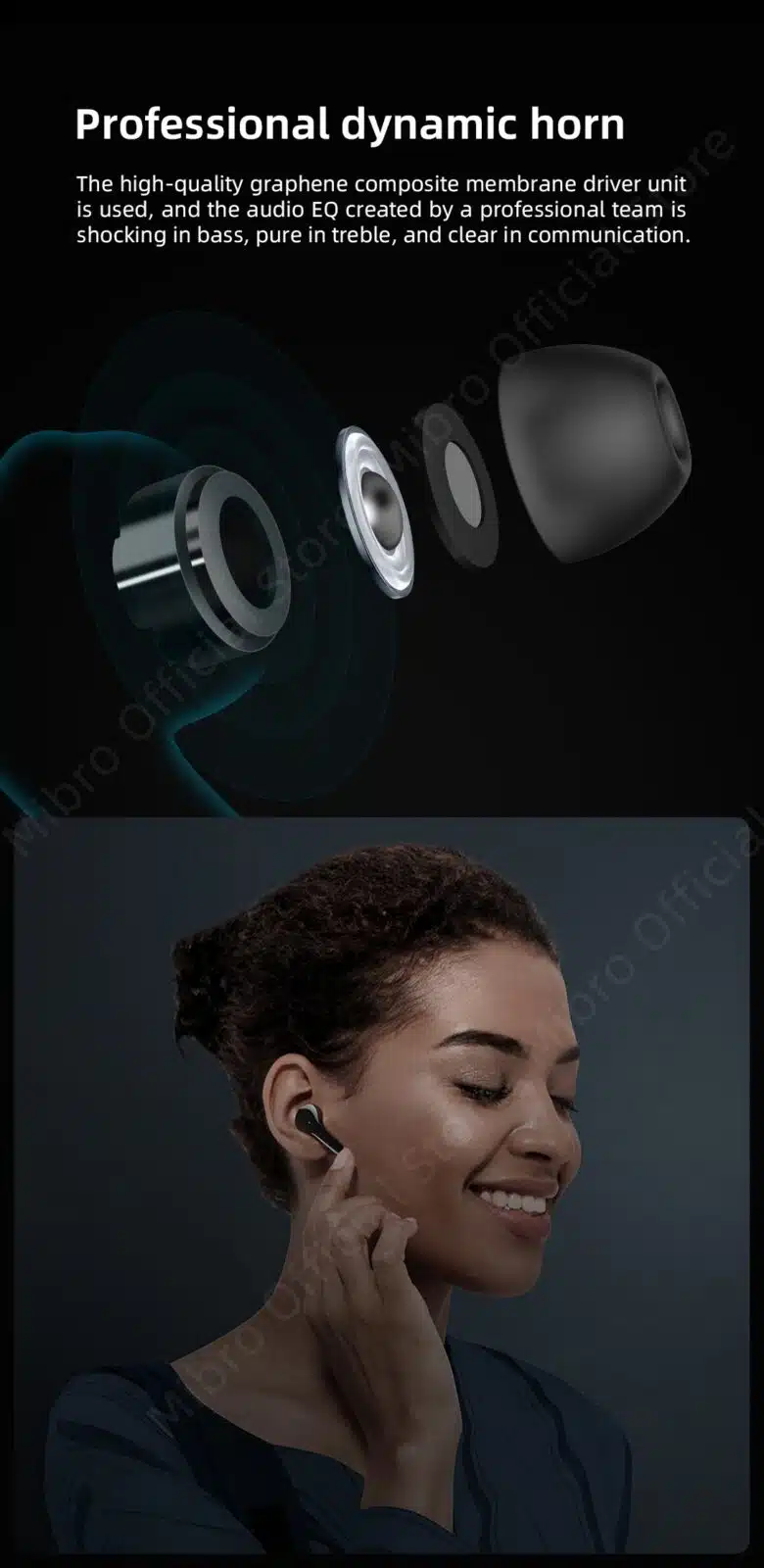 Mibro- Earbuds- 3- Pro- TWS- 2000mAh- Reverse -Charging -Bluetooth- 5.3 -Sport- Headphone 