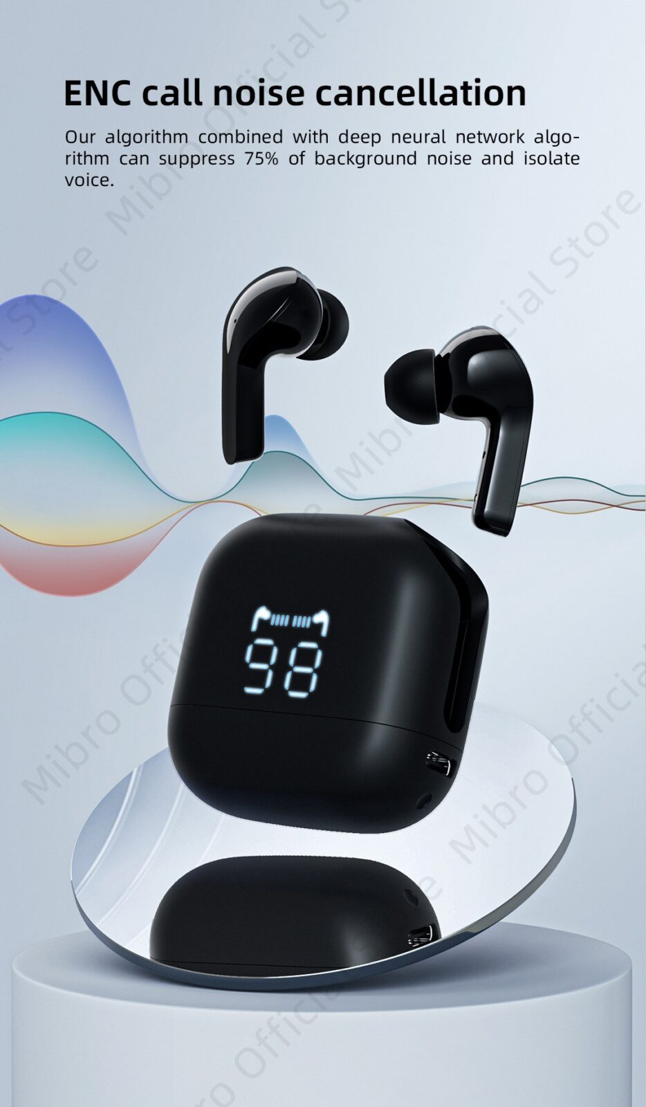 Mibro- Earbuds- 3- Pro- TWS- 2000mAh- Reverse -Charging -Bluetooth- 5.3 -Sport- Headphone 