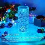 Crystal USB Romantic Rose Diamond Table Lamps 16 Color Bedroom Living Room Party Dinner Decor