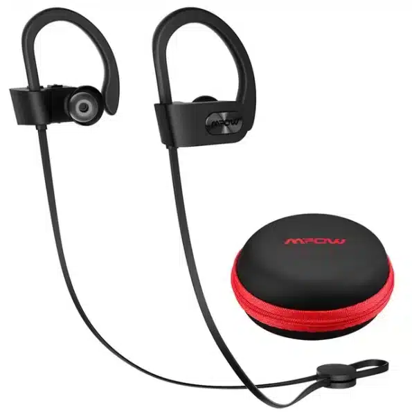 Flame -Bluetooth- Earphones- noise- cenceling- microphone -Sports- Water -Resistant -by-MPOW