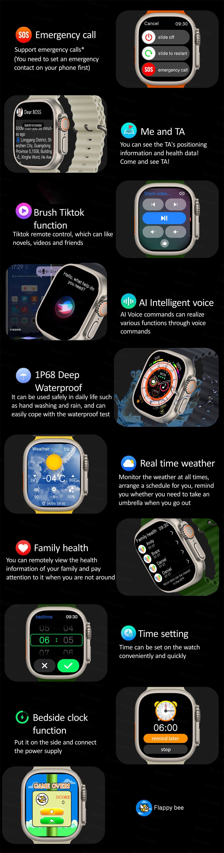 HK8- Pro -Max -Ultra- Smart- Watch- Series- 8- 2.12"- AMOLED -Screen- 49mm- Compass- NFC- Smartwatch