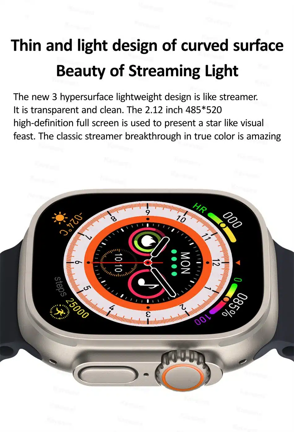 HK8- Pro -Max -Ultra- Smart- Watch- Series- 8- 2.12"- AMOLED -Screen- 49mm- Compass- NFC- Smartwatch