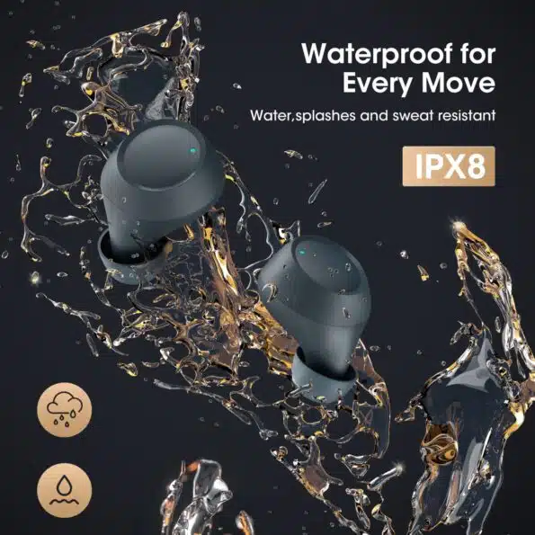 Mpow- M13 -In-Ear- Wireless- Bluetooth- Earphones- Twin- &- Mono- Mode- Sports- Music- Earbuds -with- Touch- Control -Waterproof- battery- timing -28H -Playtime