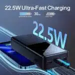 JR-QP192 20000mah 22.5W fast charging powerbank with LCD display